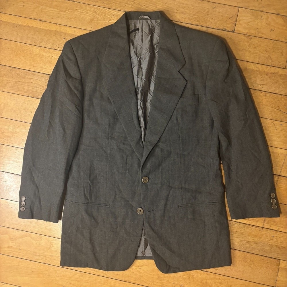 Vtg Giorgio Armani Black Label Borgonuovo 21 Wool Blazer 40 Vestimenta Italy Y2K